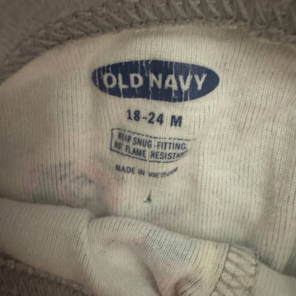 Old Navy Kids Pajama Set - Pink Floral on Gray